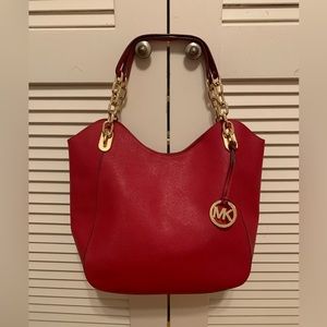 Michael Kors red shoulder bag ❤️